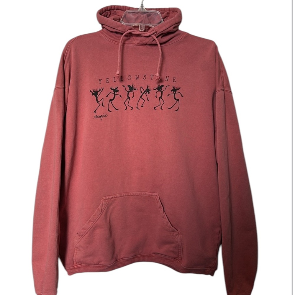 Vintage Yellowstone Moosejive Hoodie Sweatshirt